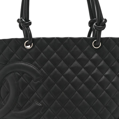 Chanel Calfskin Quilted Large Cambon Tote Black 8 of 10