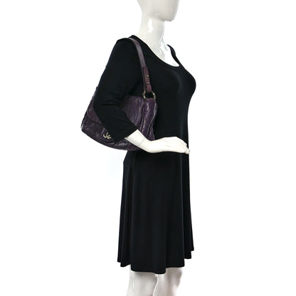Chanel Glazed Calfskin Stitched On The Road Flap Purple 2 of 9