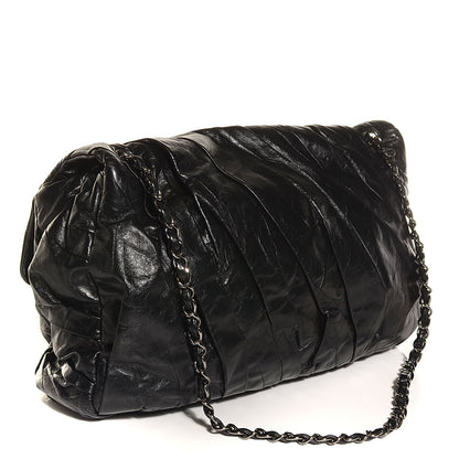 Chanel Glazed Calfskin Twisted Maxi Flap Black 3 of 7