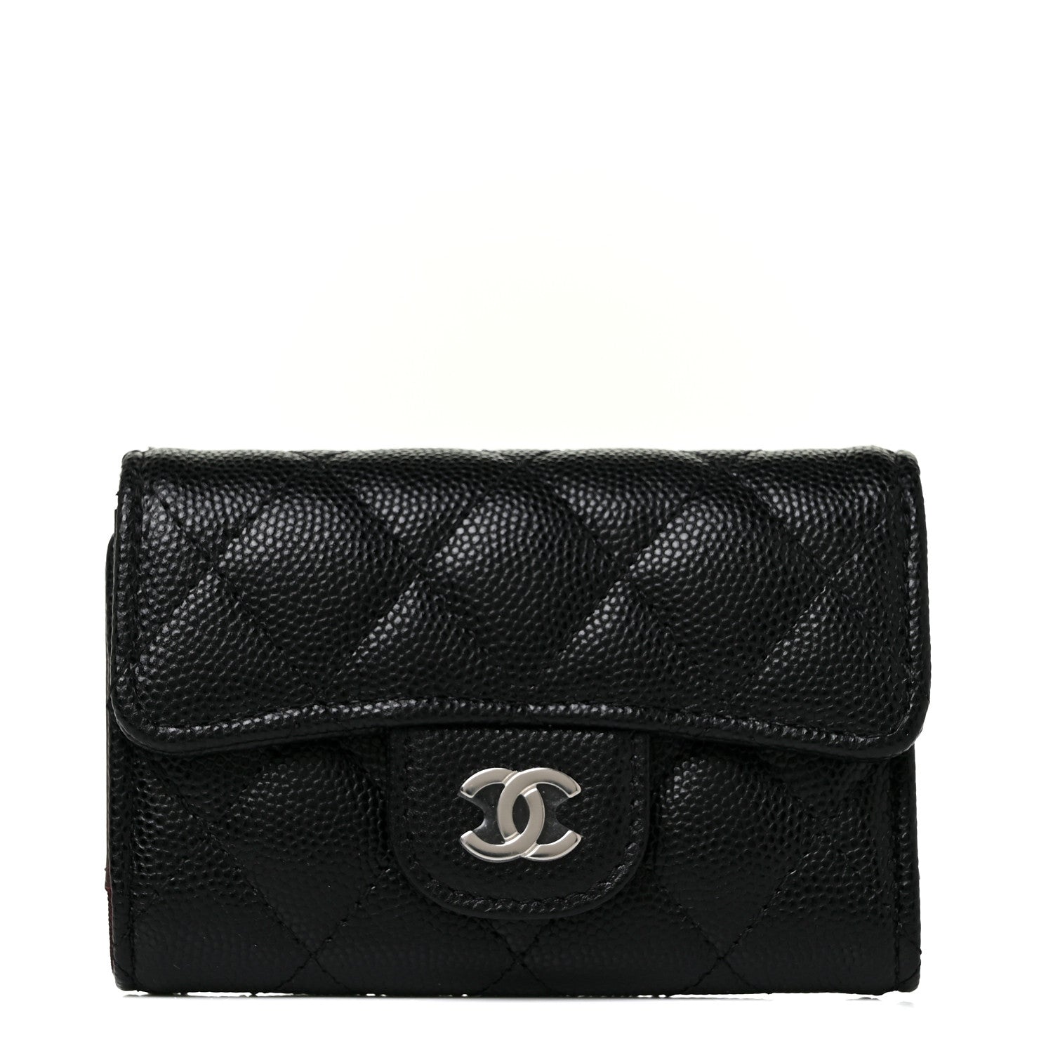 Chanel Caviar Quilted Classic 4 Key Holder Wallet Black 1 of 10