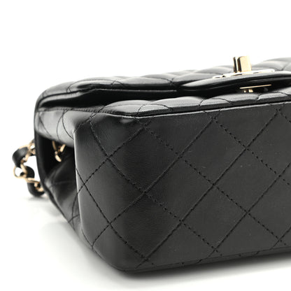 Chanel Lambskin Quilted Mini Square Flap Black 9 of 10