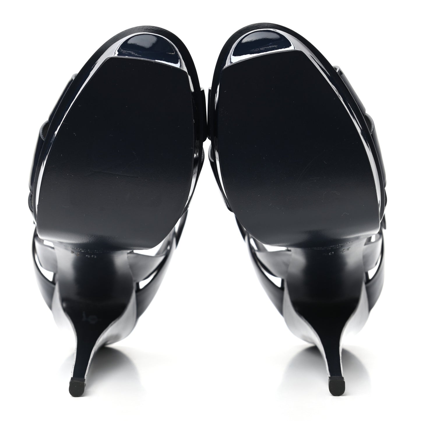 Patent Tribute 105 Platform Sandals 40 Deep Marine