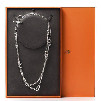 Hermes Sterling Silver Farandole Necklace 120 6 of 6