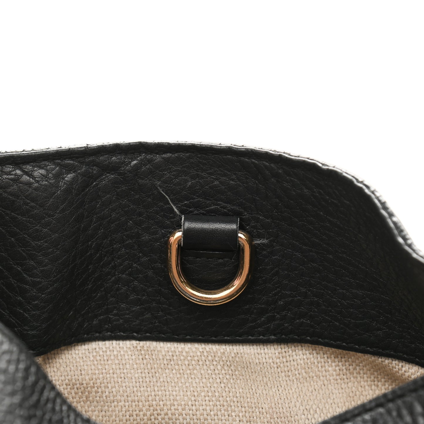 Pebbled Calfskin Medium Soho Chain Shoulder Bag Black