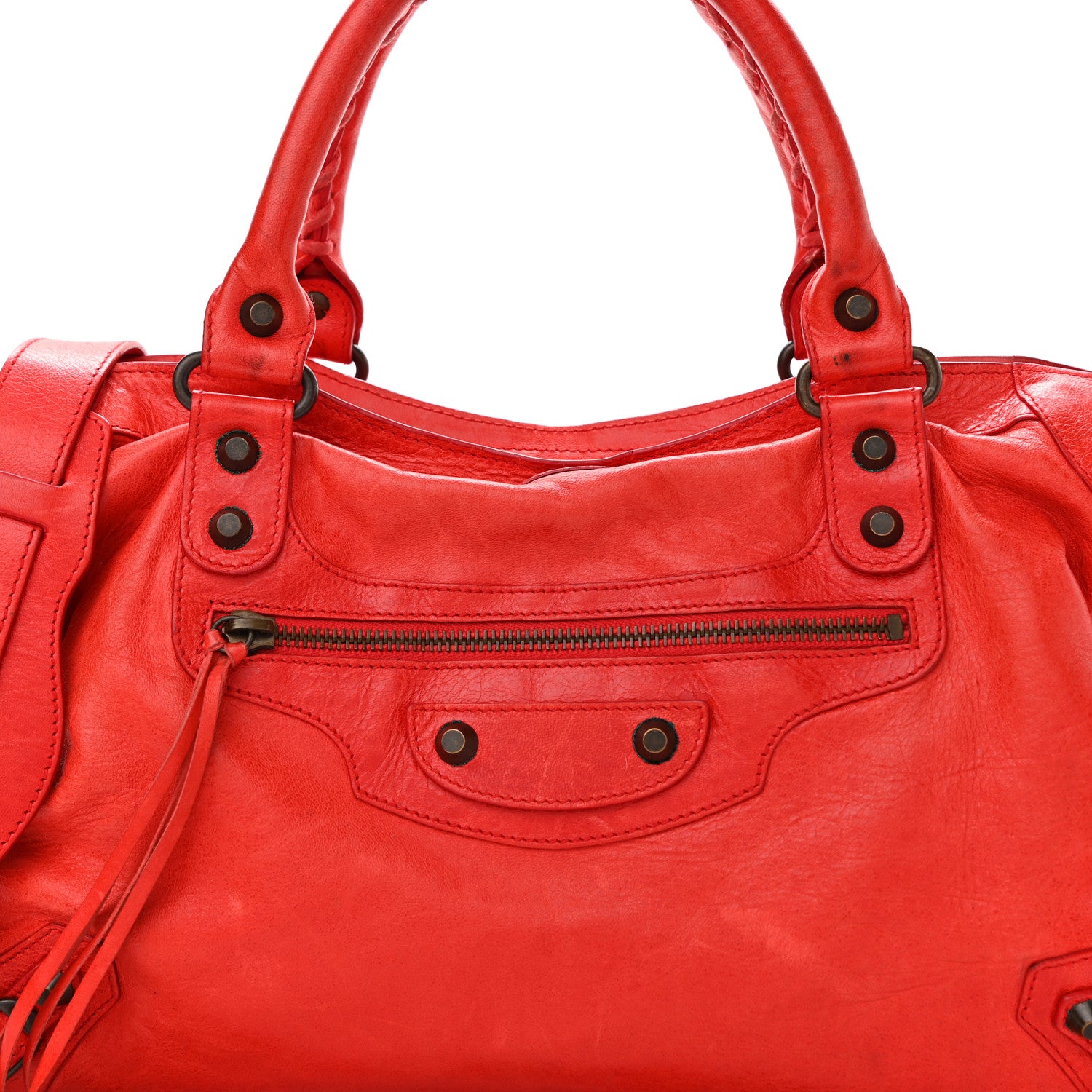 Balenciaga Agneau Classic Hardware City Vermillion 8 of 23