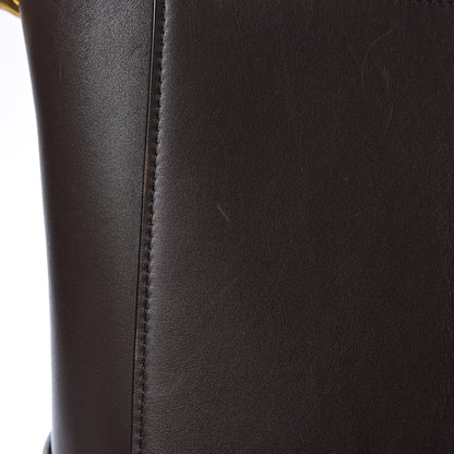 Celine Supersoft Calfskin Sangle Bucket Bag Wood 10 of 16