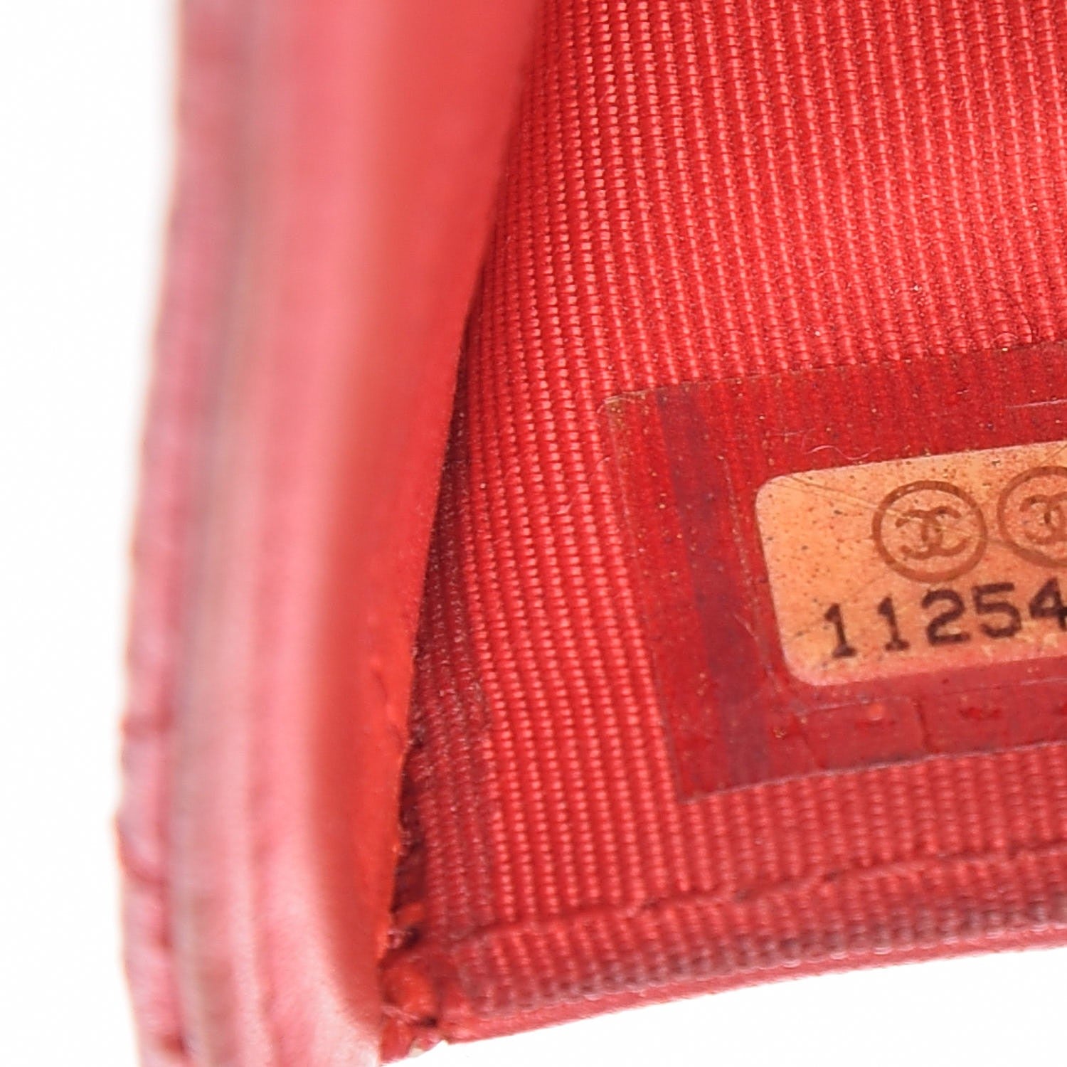 Chanel Perforated Lambskin Quilted Flap Wallet Red 8 of 20