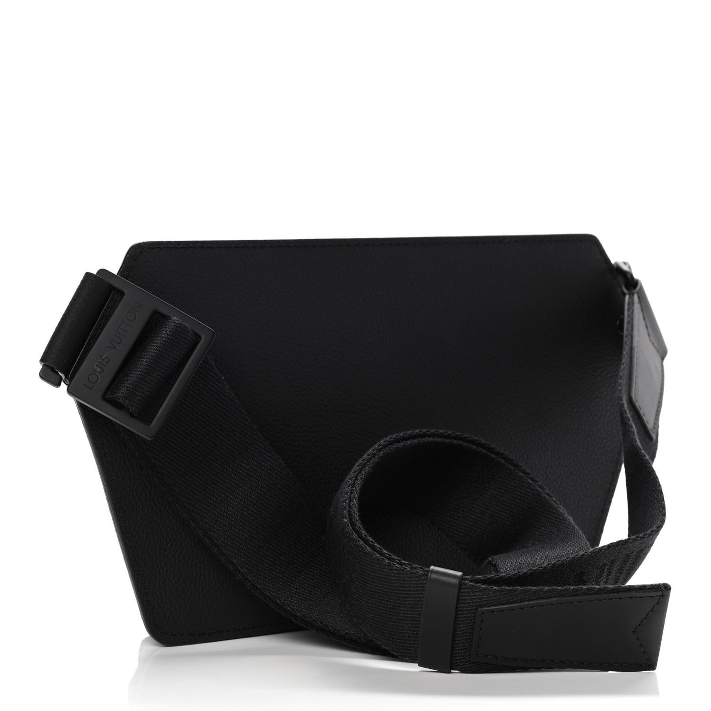 Grained Calfskin Aerogram Slingbag Black