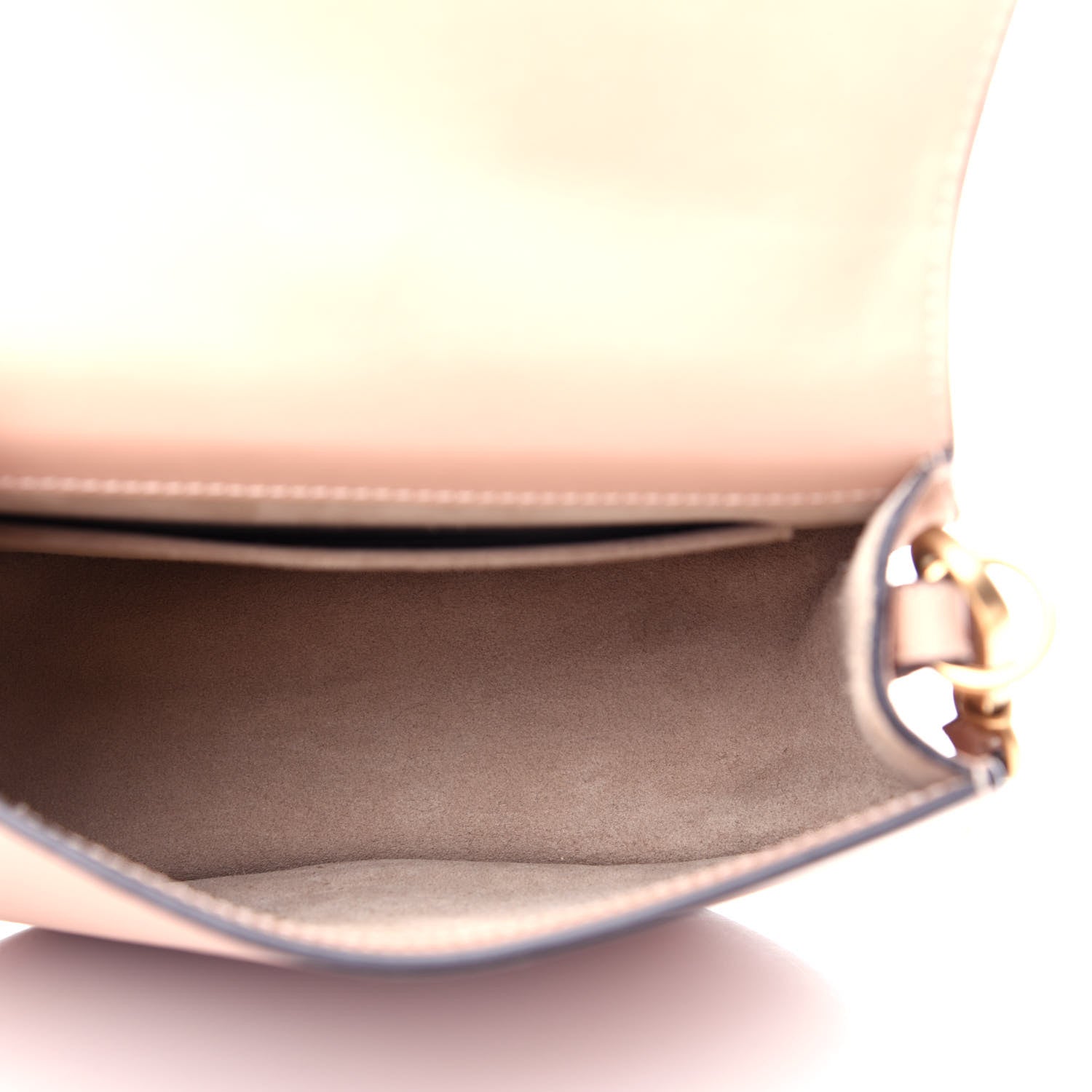 Chloe Calfskin Suede Medium Nile Bracelet Bag Biscotti Beige 5 of 10
