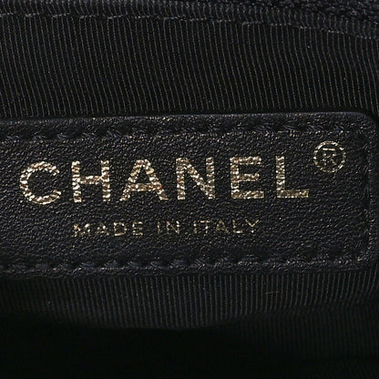 Chanel Tweed Mini Pearl Handle Flap Black Ecru 6 of 11