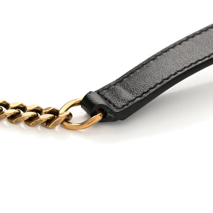 Saint Laurent Grain De Poudre Textured Mixed Matelasse Triquilt Small Monogram Satchel Black 12 of 12
