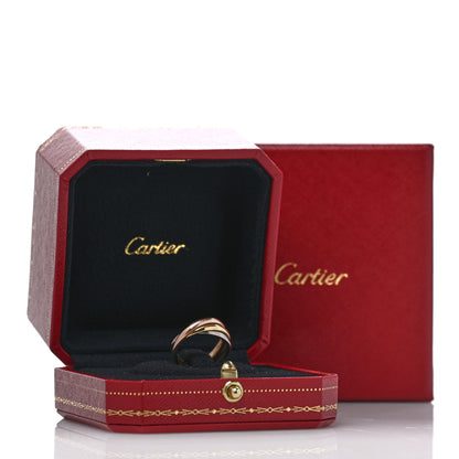 Cartier 18K Pink Yellow White Gold Small Trinity Ring 50 5.25 5 of 5