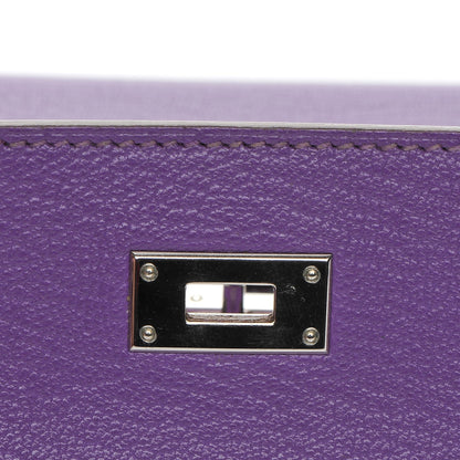Hermes Chevre Mysore Kelly Longue Wallet Parme 18 of 22