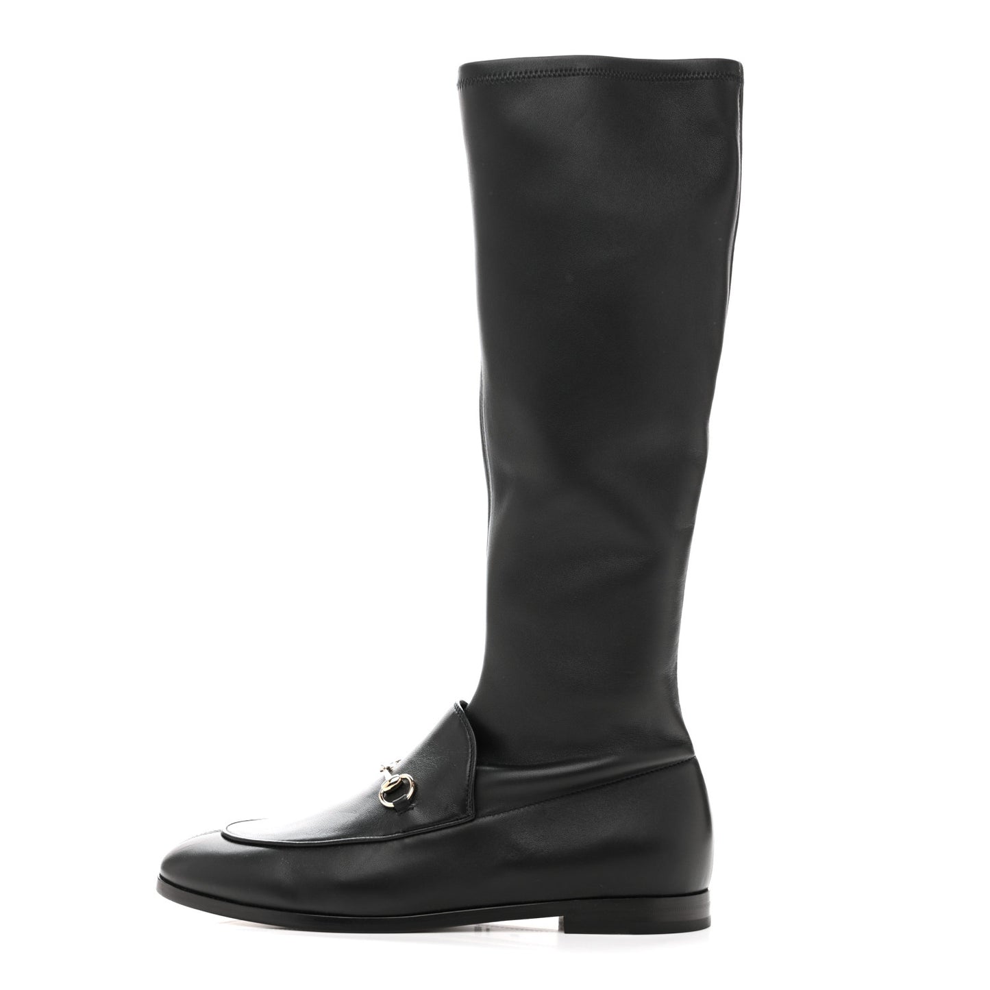 Nappa Horsebit Jordan Knee High Boots 40 Black