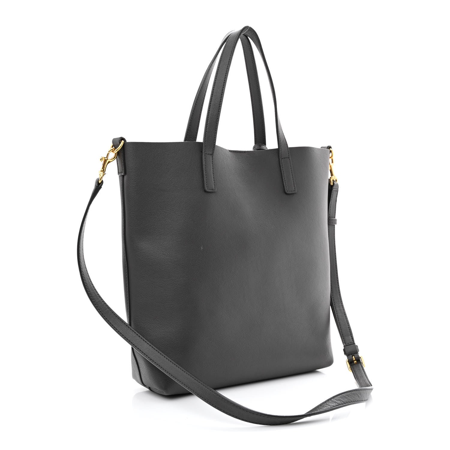 Saint Laurent Calfskin Toy Shopping Tote Earth Grey 3 of 13