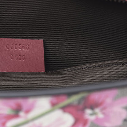 Gucci GG Supreme Monogram Blooms Large Cosmetic Case Beige Multicolor Dry Rose 7 of 10