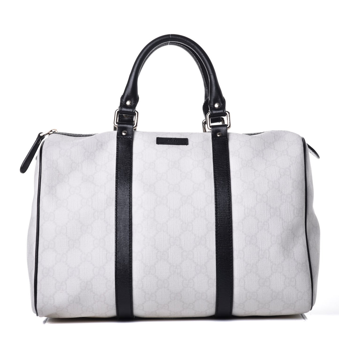 GG Plus Monogram Medium Joy Boston White Black