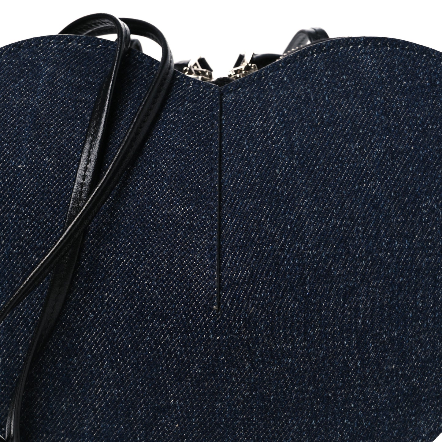 Denim Calfskin Le Coeur Bag Blue