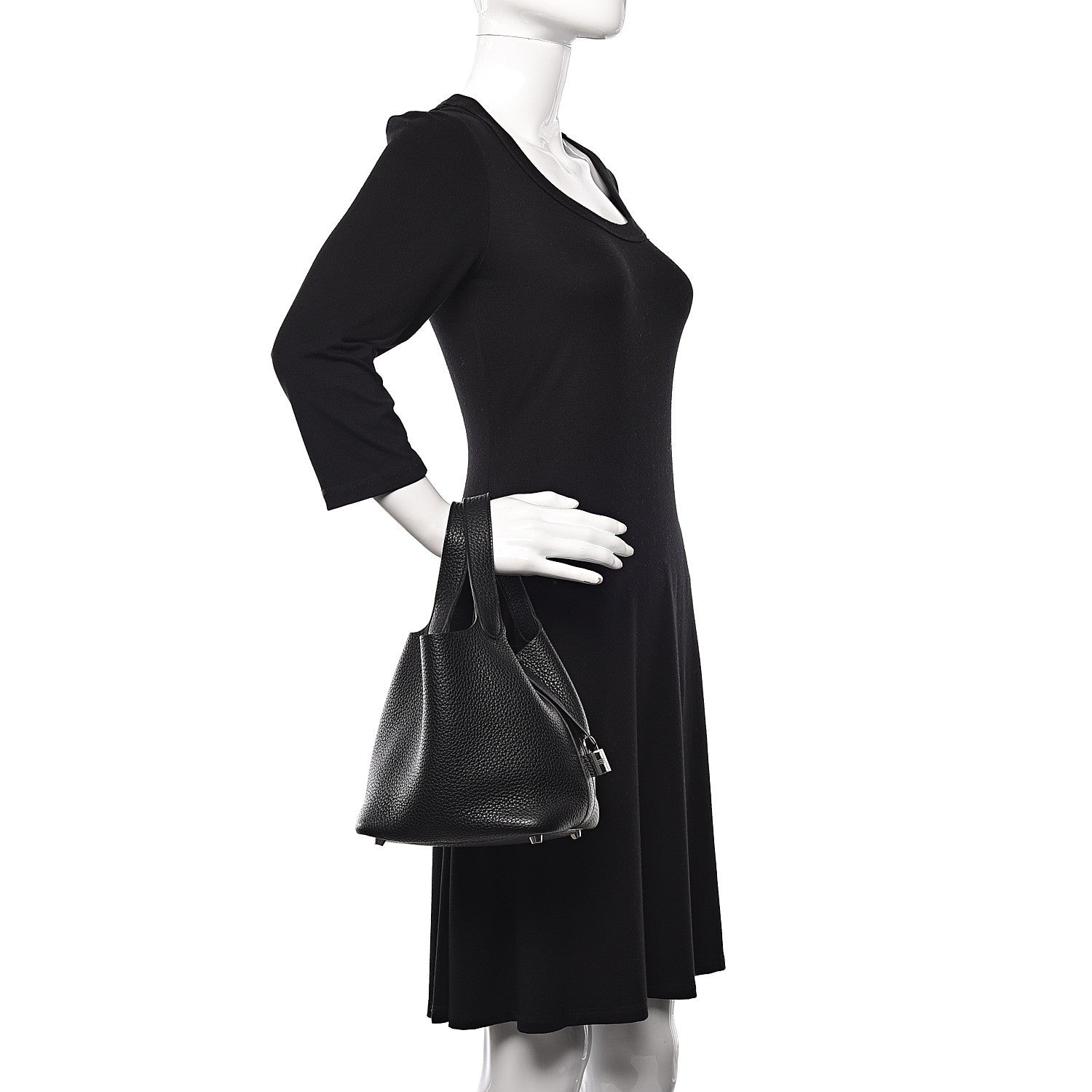 Hermes Taurillon Clemence Picotin Lock 18 PM Black 2 of 10