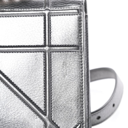 Christian Dior Metallic Grained Calfskin Medium Diorama Flap Bag Silver 15 of 17