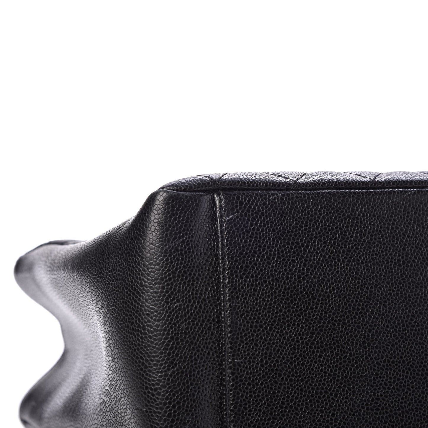 Caviar Quilted Grand Shopping Tote GST Black