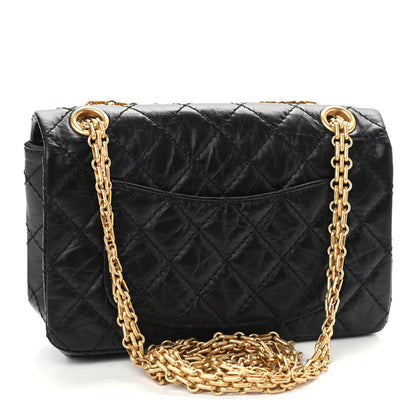 Chanel Aged Calfskin Quilted 2.55 Reissue Mini Flap Black 3 of 9