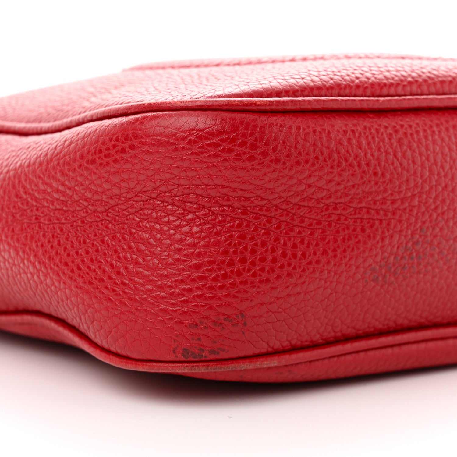 Gucci Pebbled Calfskin Small Soho Disco Bag Vibrant Red 9 of 21
