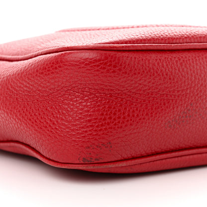 Gucci Pebbled Calfskin Small Soho Disco Bag Vibrant Red 9 of 21