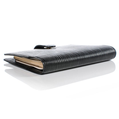 Louis Vuitton Epi Small Ring Agenda Cover Black 4 of 7