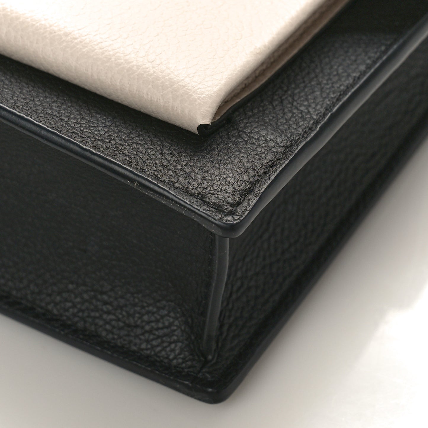 Soft Calfskin Snakeskin My Lockme Chain Bag BB Black White Beige
