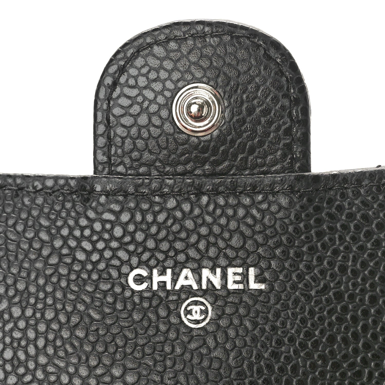 Chanel Caviar Quilted Large Gusset Flap Wallet Black 6 of 9