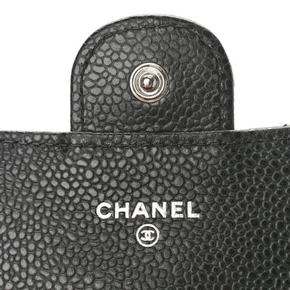 Chanel Caviar Quilted Large Gusset Flap Wallet Black 6 of 9