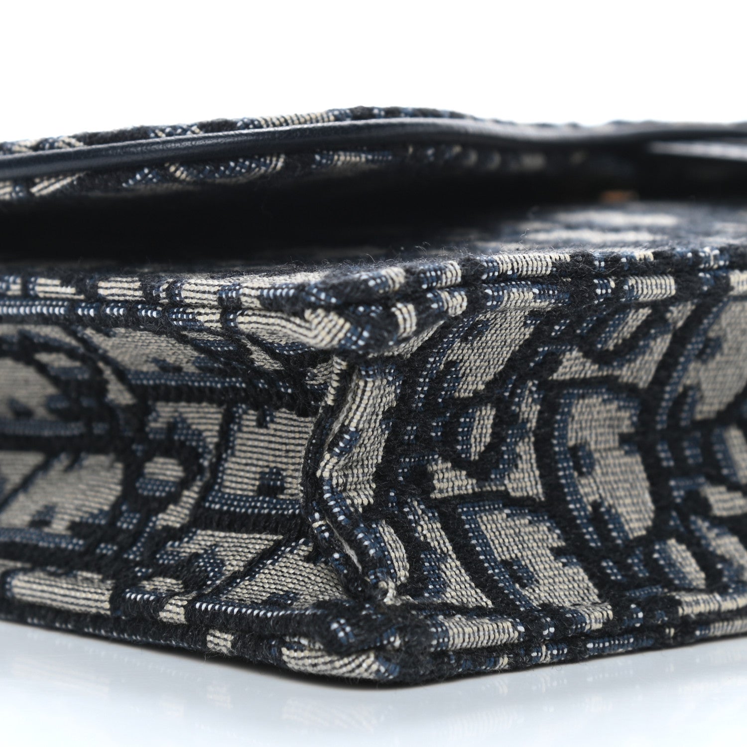 Christian Dior Oblique Saddle Chain Pouch Blue 7 of 8