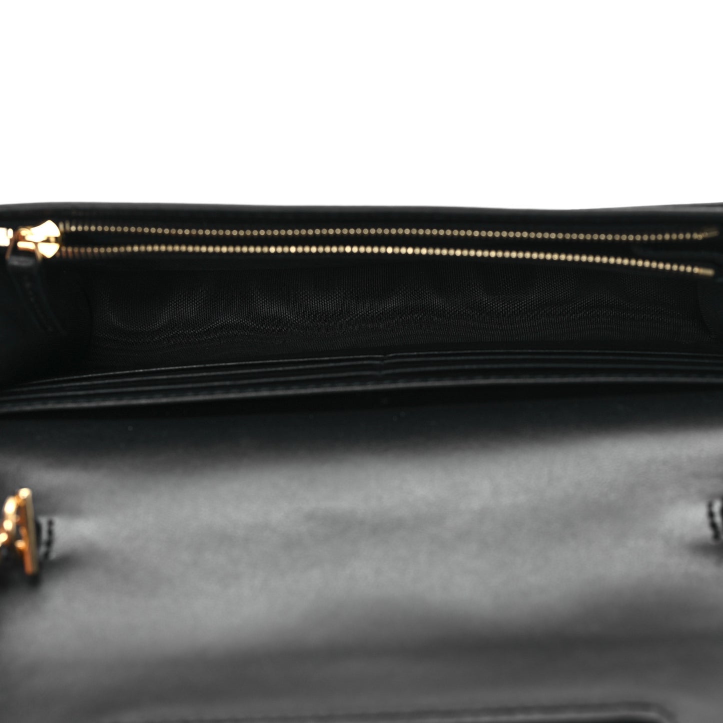 Calfskin GG Matelasse Chain Wallet Black