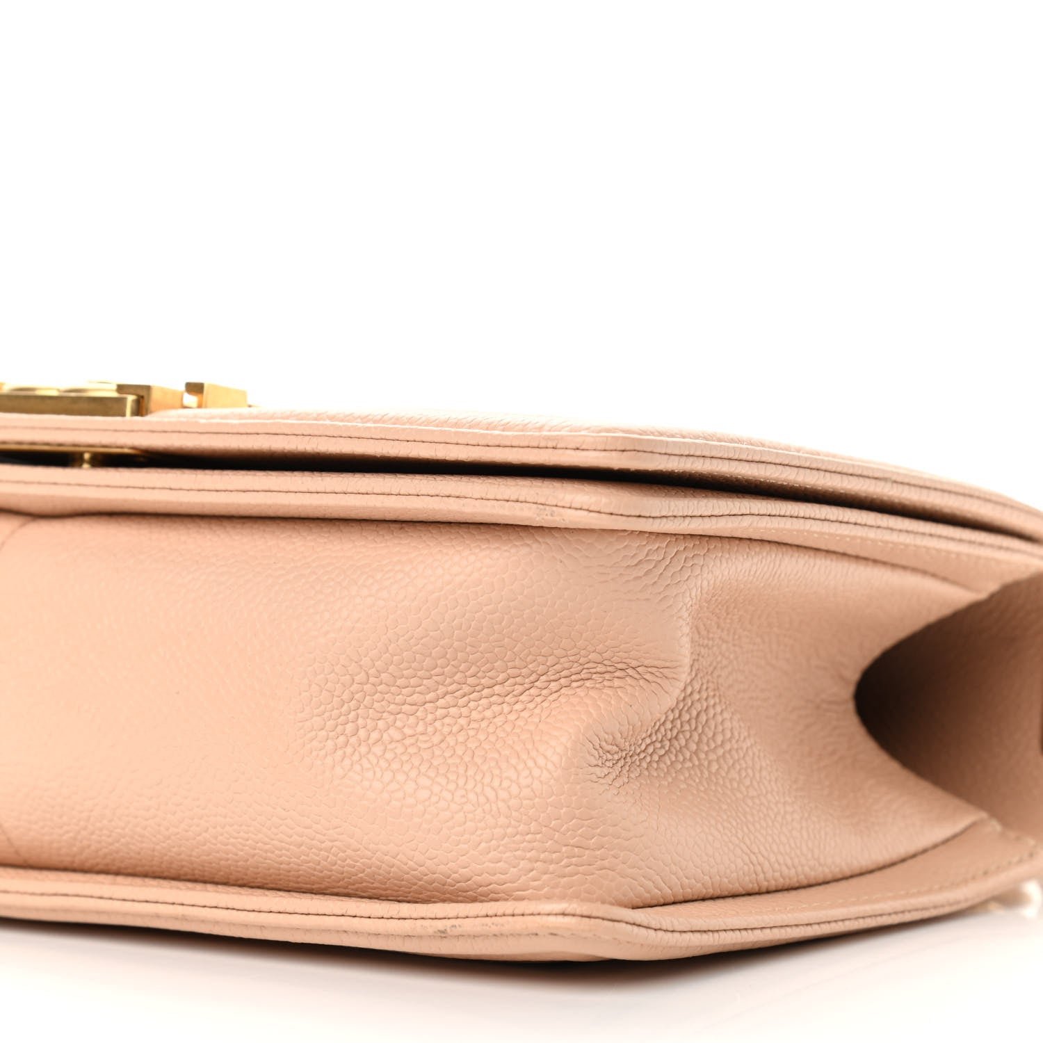 Chanel Caviar Quilted Medium Boy Flap Beige 9 of 9