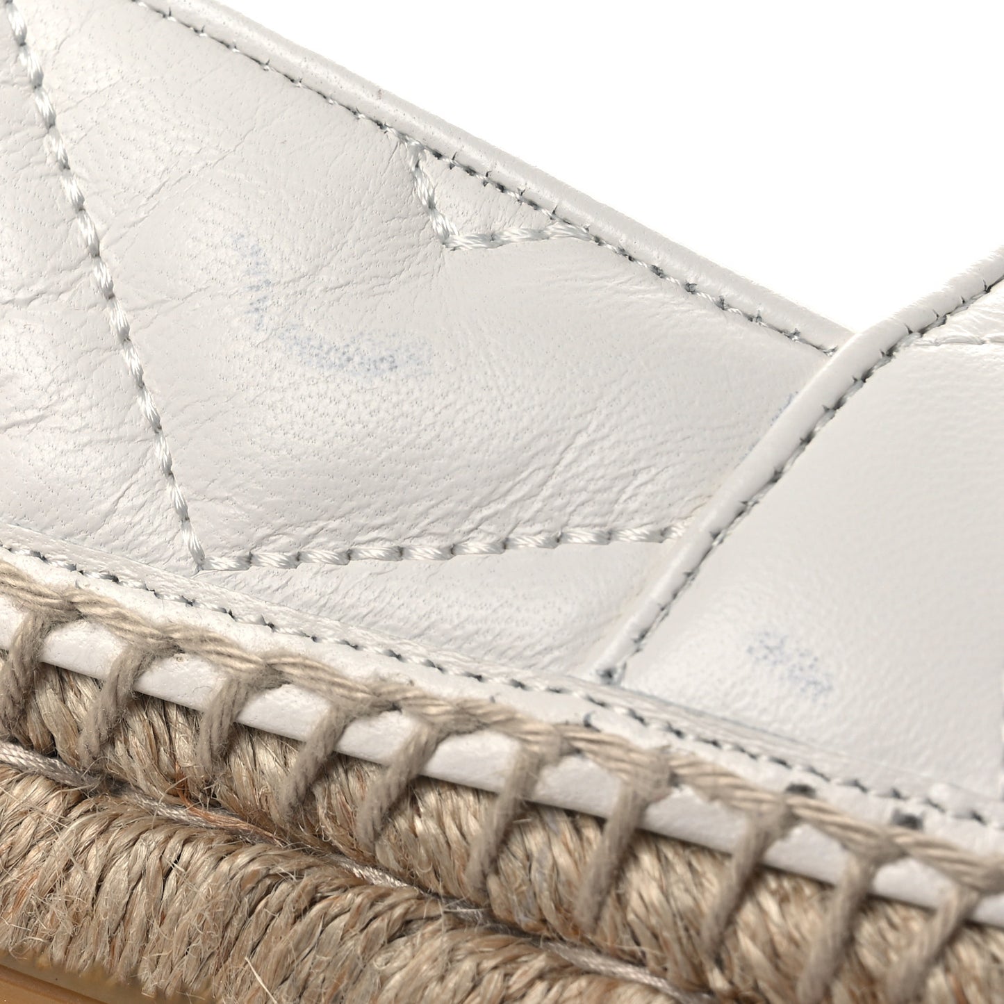 Nappa Matelasse GG Marmont Espadrilles 37.5 Great White