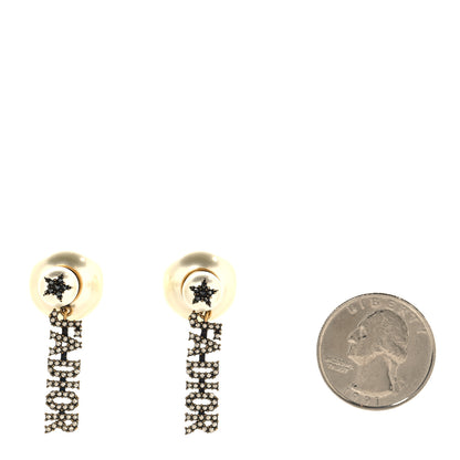 Christian Dior Pearl Crystal J'Adior Tribales Earrings Antique Gold 2 of 5