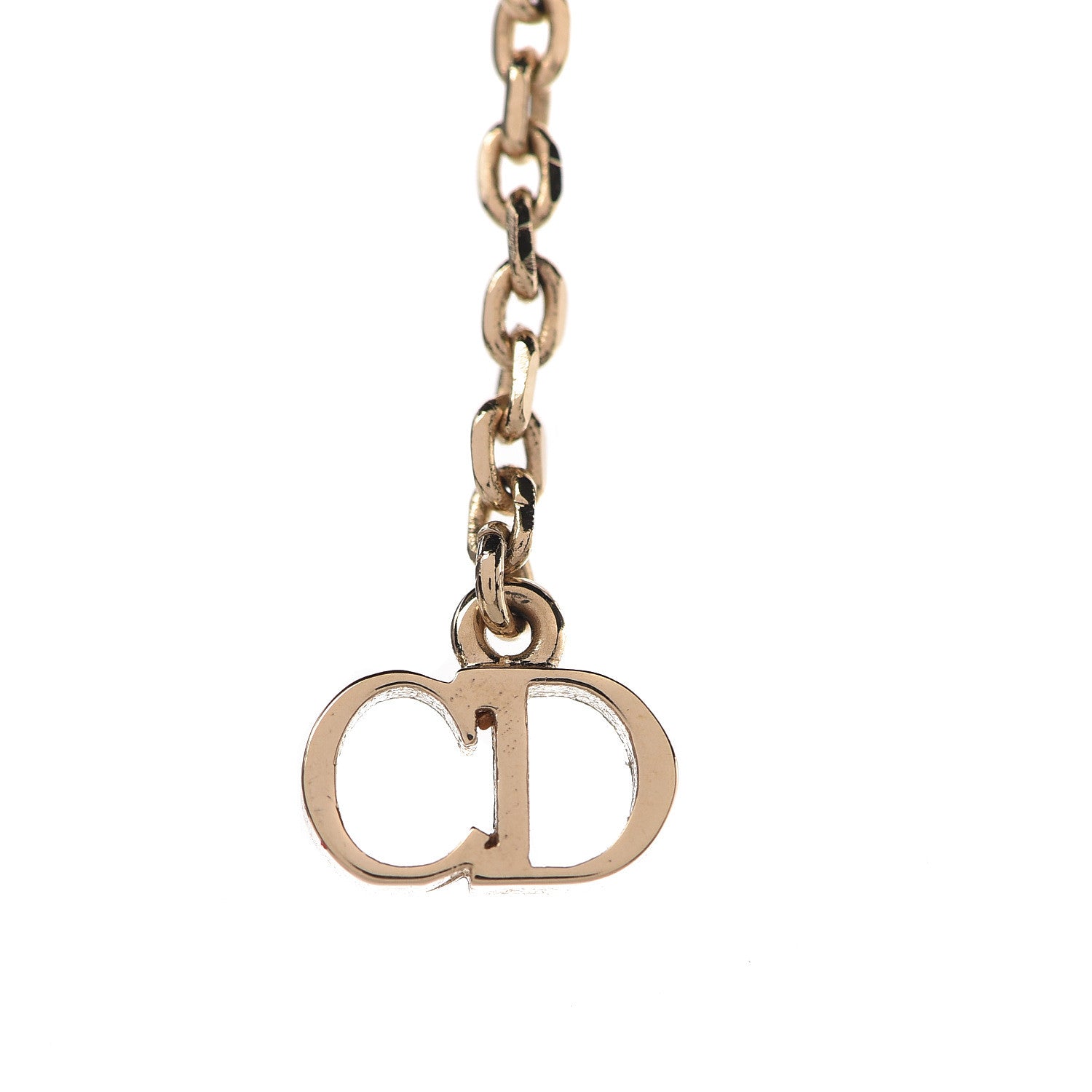 Christian Dior Resin Pearl Moon Stellaire Necklace Gold 5 of 7