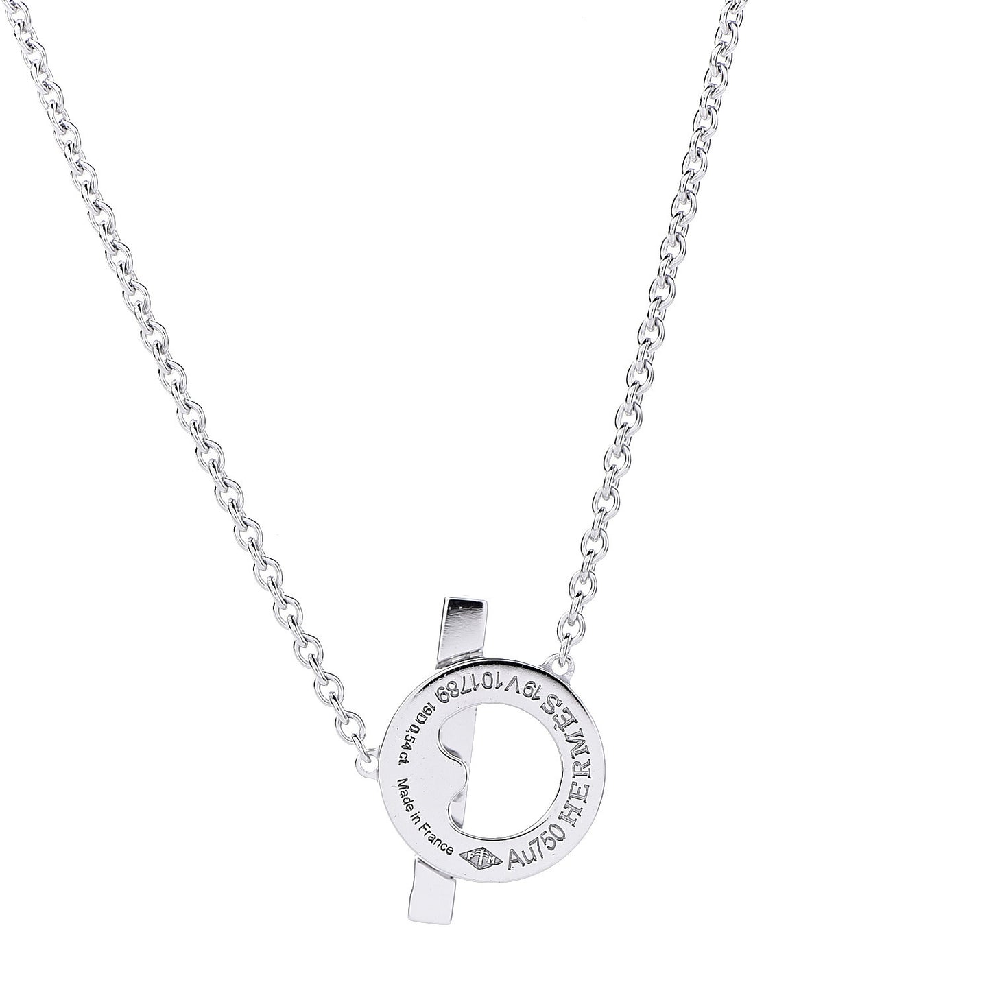 18K White Gold Diamond Finesse Pendant Necklace