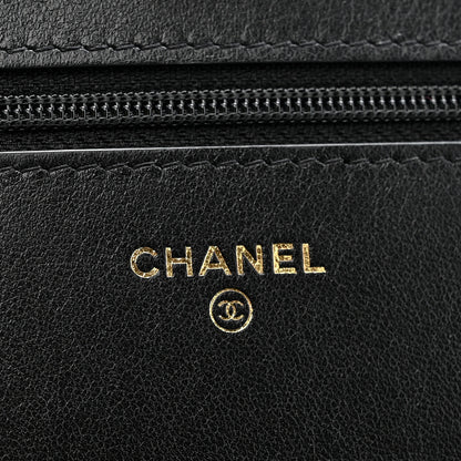 Chanel Lambskin Quilted Chanel 19 Wallet On Chain WOC Black 6 of 15