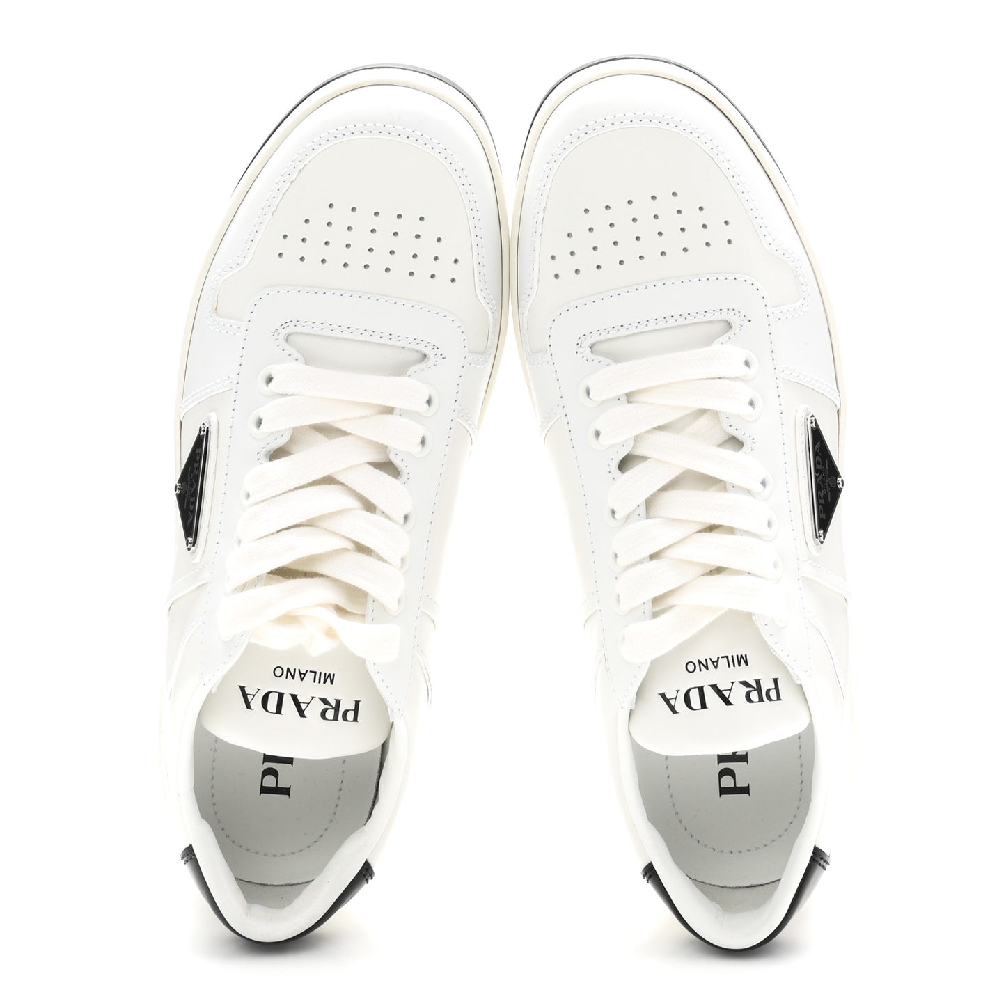 Vitello Rois Triangle Womens Downtown Low Top 30mm Sneakers 38.5 White Black