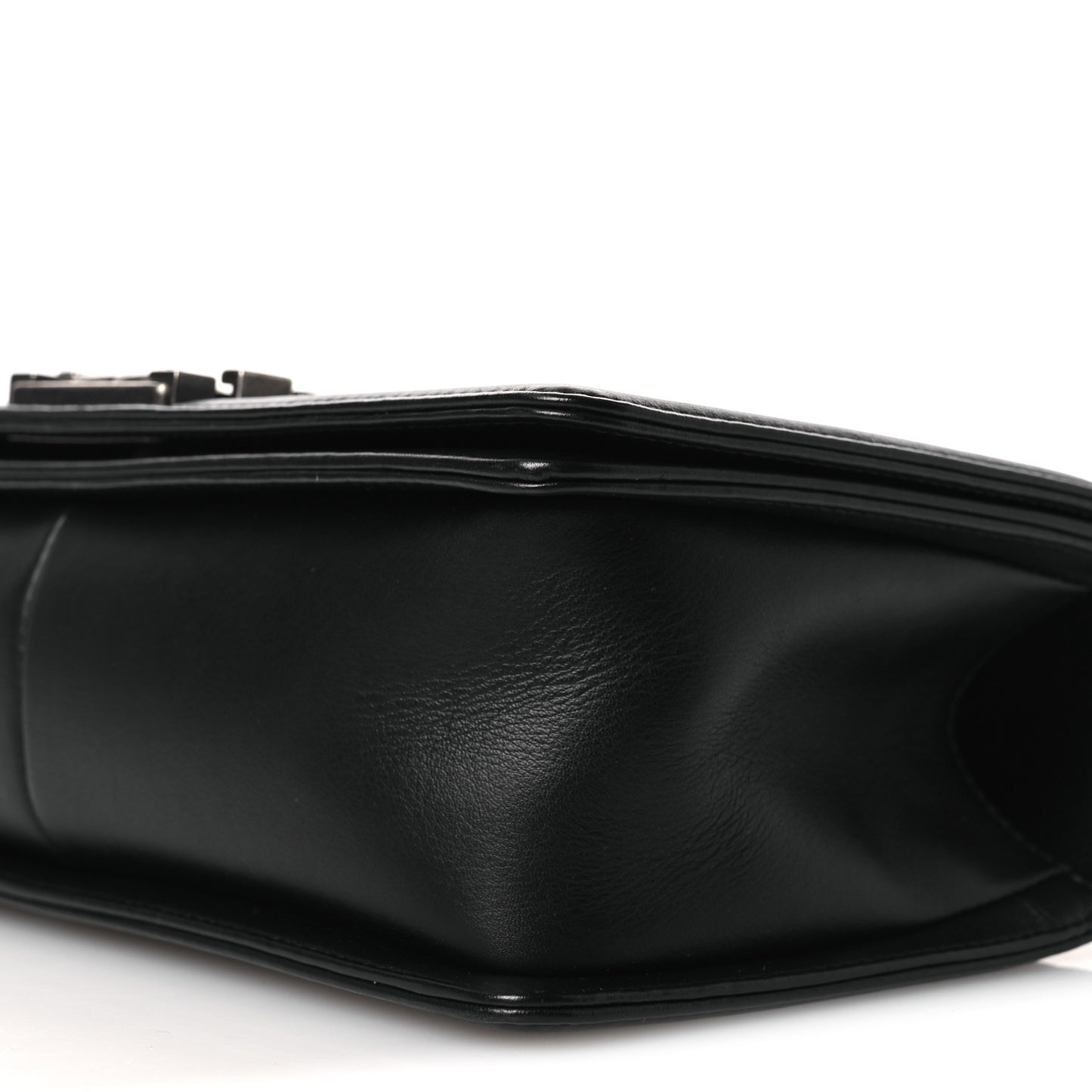 Calfskin Quilted Medium Boy Flap Black