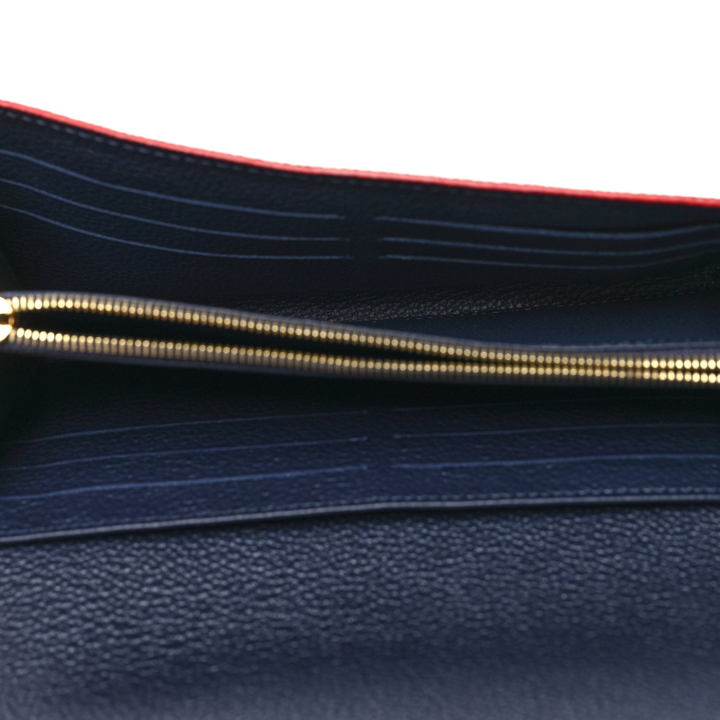 Empreinte Sarah Wallet NM Marine Rouge