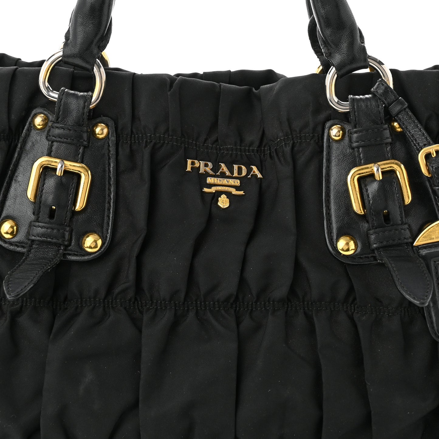 Tessuto Nylon Gaufre Tote Black