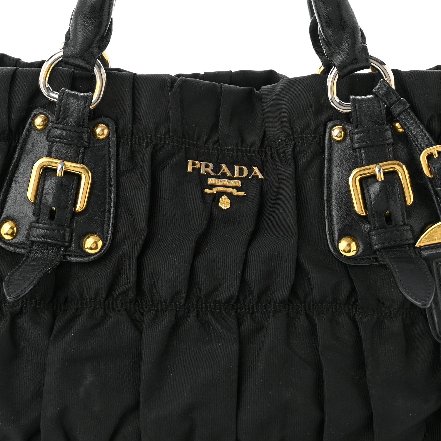 Prada Tessuto Nylon Gaufre Tote Black 8 of 12