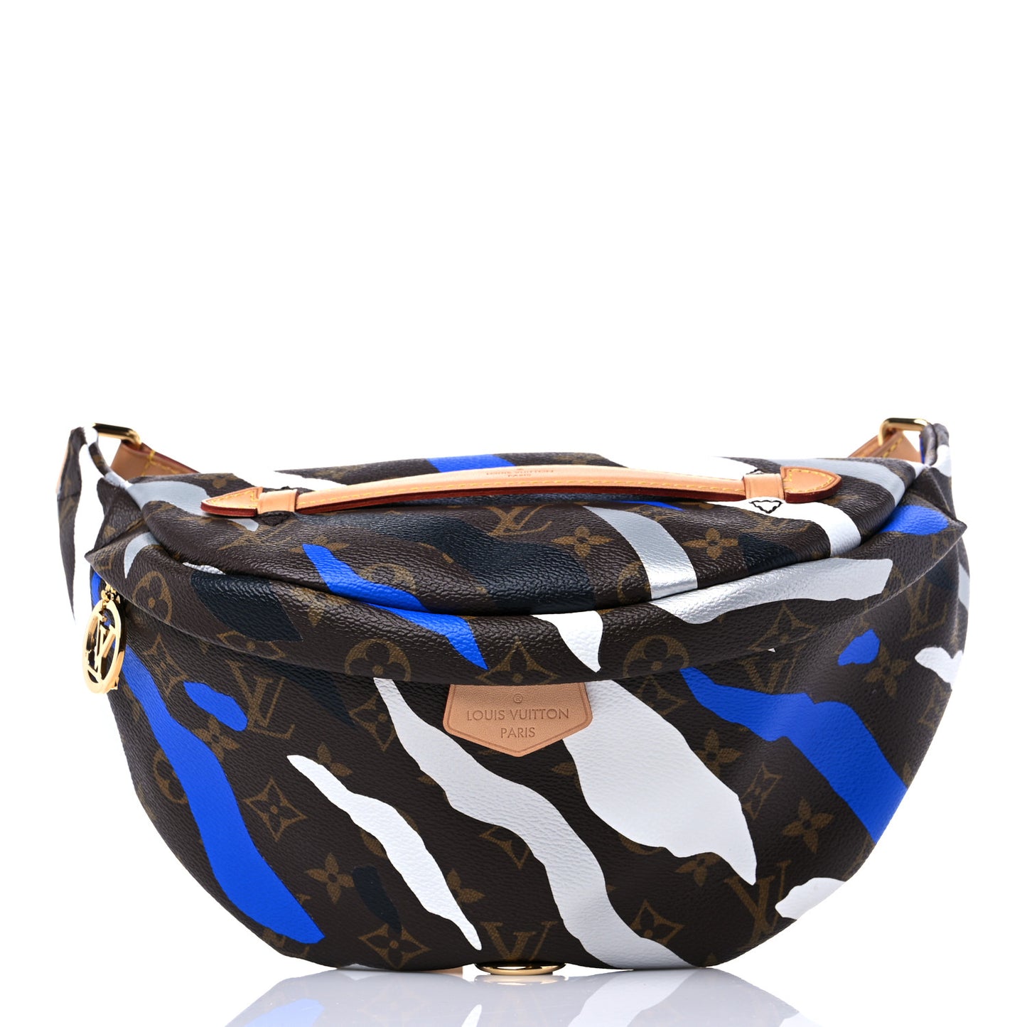 X LOL Monogram Bumbag Blue Silver