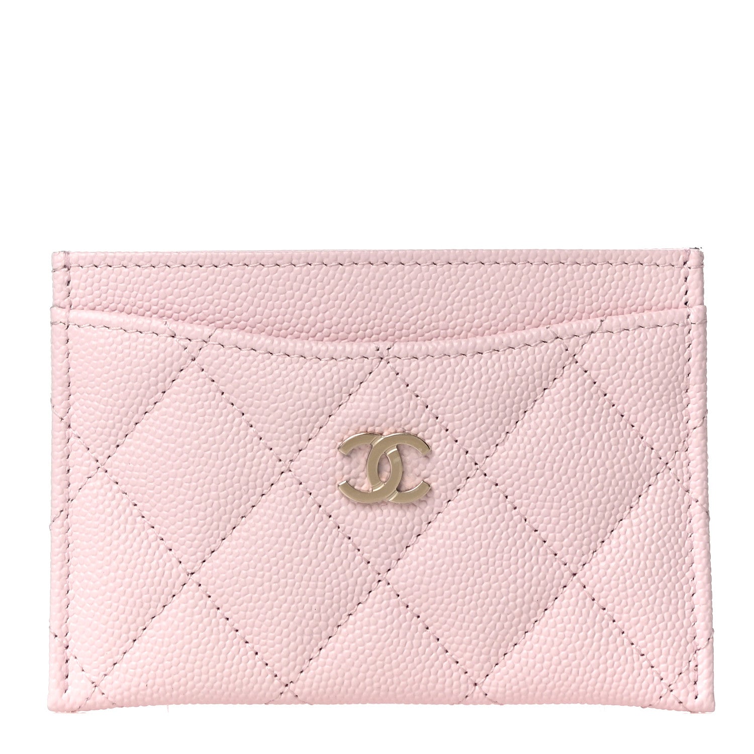 Chanel Caviar Quilted Card Holder Light Pink 1 of 12