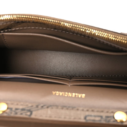 Balenciaga Coated Canvas BB Monogram Hourglass Chain Bag Beige Brown 5 of 10