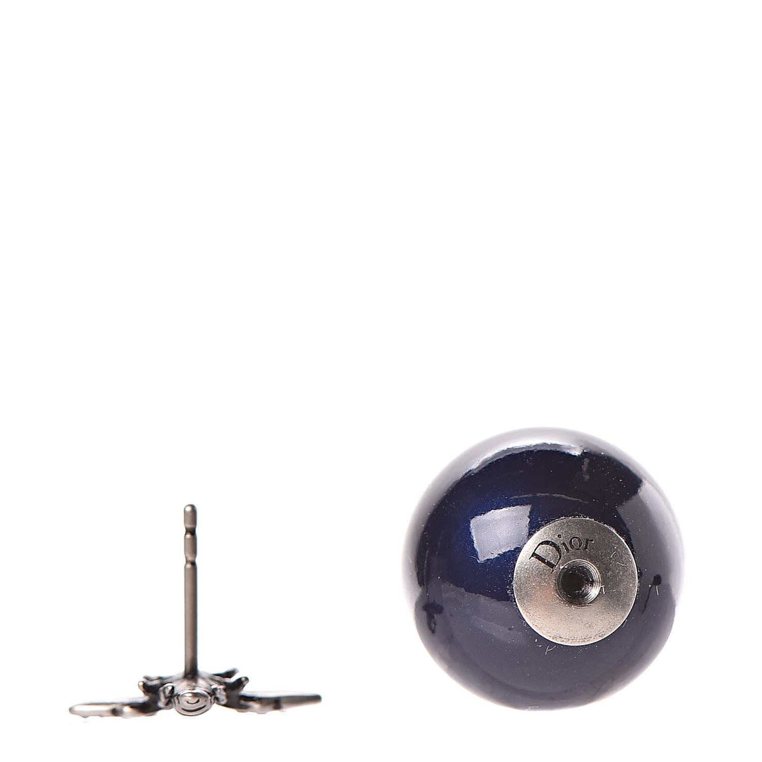 Christian Dior Mise En Dior Tribal Bee Earrings Navy 3 of 5