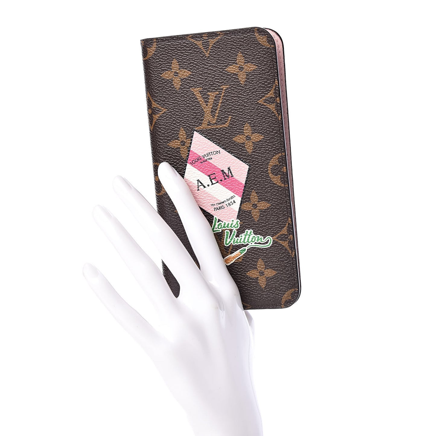 Monogram My LV World Tour iPhone 7/8 Plus Folio Case Rose Ballerine